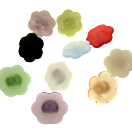 Daisy Flower Shank Buttons Bright Pastel Colours Sewing Craft CP18 13-18mm