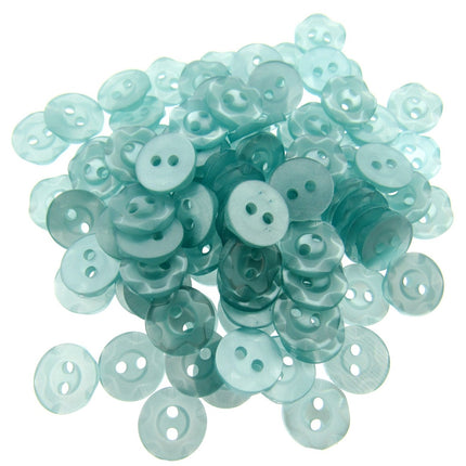 Round Baby Fruit Gum Buttons Dished Edge 2 Hole Sewing Fasteners Pack