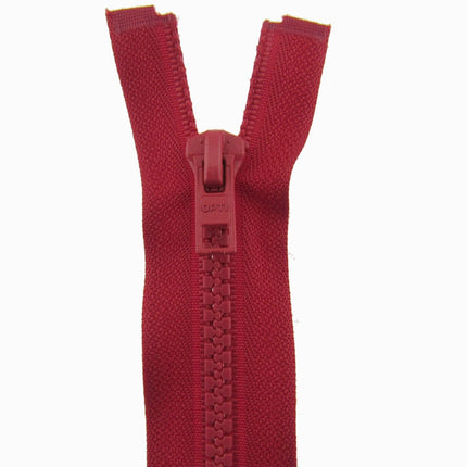 Heavy Duty Plastic Open End Zip Chunky Moulded Delrin 6mm Fastener Jacket Coat - ThreadandTrimmings