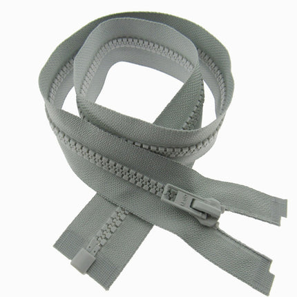 Heavy Duty Plastic Open End Zip Chunky Moulded Delrin 6mm Fastener Jacket Coat - ThreadandTrimmings