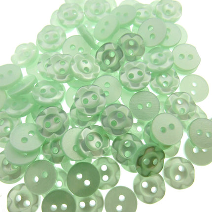 Round Baby Fruit Gum Buttons Dished Edge 2 Hole Sewing Fasteners Pack