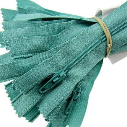 Nylon Closed End Trebla Zips 10 Pack Pastels Sorbet Shades Dresses Crafts - ThreadandTrimmings