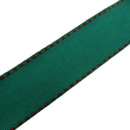 Side Stitched Grosgrain Ribbon Contrasting Edge 25mm Trim 3m Pack