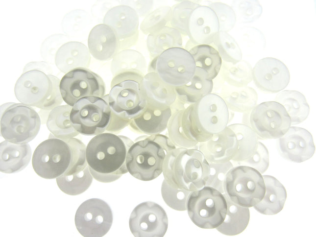 Round Baby Fruit Gum Buttons Dished Edge 2 Hole Sewing Fasteners Pack