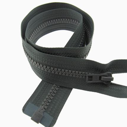 Heavy Duty Plastic Open End Zip Chunky Moulded Delrin 6mm Fastener Jacket Coat - ThreadandTrimmings