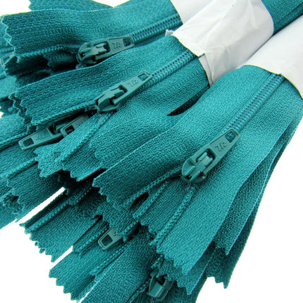 Nylon Closed End Trebla Zips 10 Pack Pastels Sorbet Shades Dresses Crafts - ThreadandTrimmings