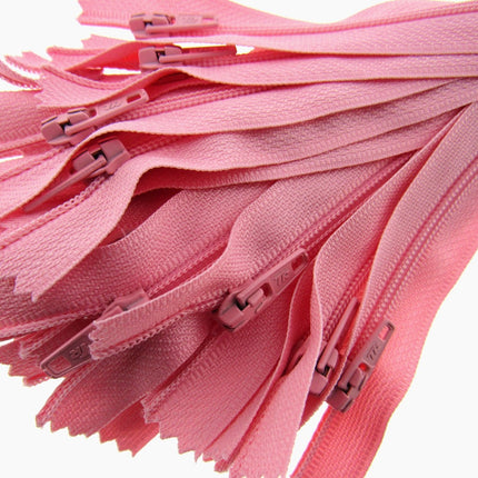 Nylon Closed End Trebla Zips 10 Pack Pastels Sorbet Shades Dresses Crafts - ThreadandTrimmings