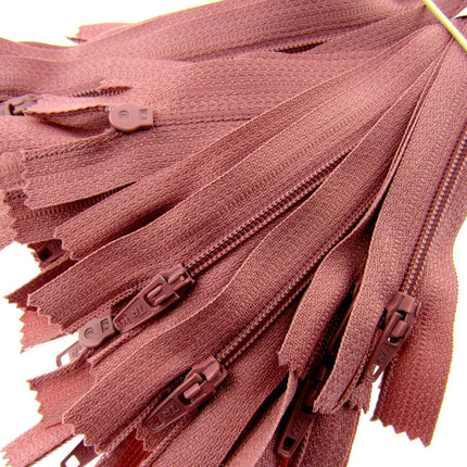 Nylon Closed End Trebla Zips 10 Pack Pastels Sorbet Shades Dresses Crafts - ThreadandTrimmings