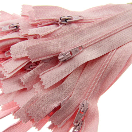 5 Pack Nylon Closed End Trebla Zips 3mm Pastels Brights Cushion Fasteners
