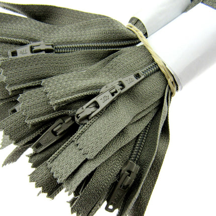 Nylon Closed End Trebla Zips 10 Pack Pastels Sorbet Shades Dresses Crafts - ThreadandTrimmings