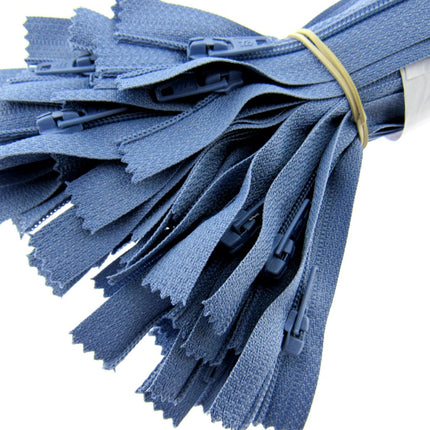 Nylon Closed End Trebla Zips 10 Pack Pastels Sorbet Shades Dresses Crafts - ThreadandTrimmings
