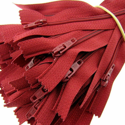 Nylon Closed End Trebla Zips 10 Pack Brights Neutrals Dresses Skirts Crafts - ThreadandTrimmings