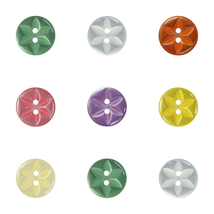 Round Baby Star Buttons Childrens Cardigans Knitting Sewing Craft 11.5-16mm