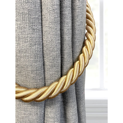 Reef Rope Curtain Tiebacks with Twisted End Caps by Jones Interiors - ThreadandTrimmings