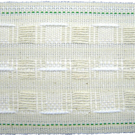 Cream Curtain Tape Cotton Mix Heading Pencil Pleat Tape 3 inch 75mm Wide CT75C - ThreadandTrimmings