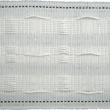 White Curtain Heading Corded Pocket Pencil Pleat Tape - 75mm (3") Wide - CT75P - ThreadandTrimmings
