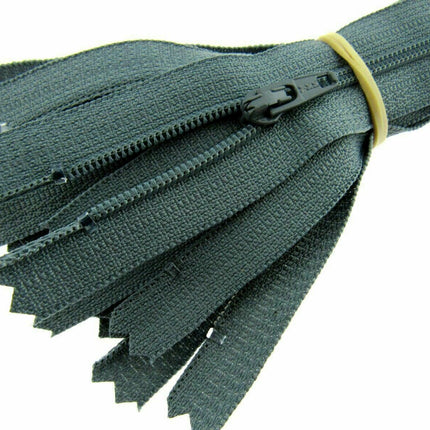YKK Nylon Zips Closed End Skirt Zips 8" 9" 10" Choose From 32 Colours - Autolock - ThreadandTrimmings