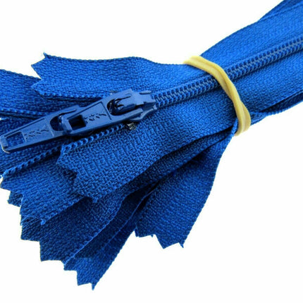 YKK Nylon Zips Closed End Skirt Zips 8" 9" 10" Choose From 32 Colours - Autolock - ThreadandTrimmings