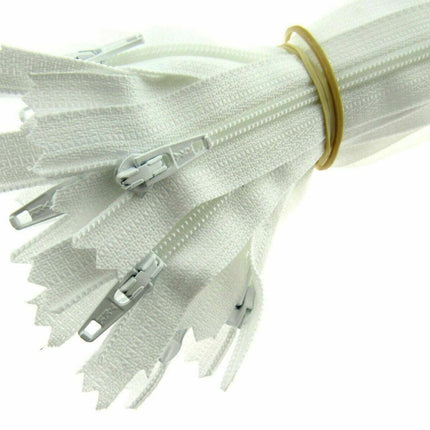 YKK Nylon Zips Closed End Skirt Zips 8" 9" 10" Choose From 32 Colours - Autolock - ThreadandTrimmings