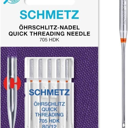 Quick Threading Sewing Machine Needles by Schmetz for Domestic Machines - ThreadandTrimmings