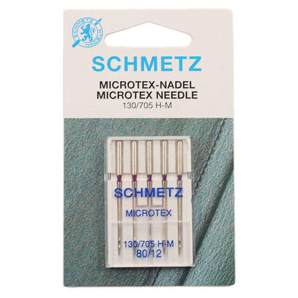 Microtex Sewing Machine Needles for Schmetz Domestic Machines - ThreadandTrimmings