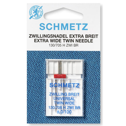 Universal Sewing Machine Needles By Schmetz Assorted, Twin & Extra Wide Twin - ThreadandTrimmings