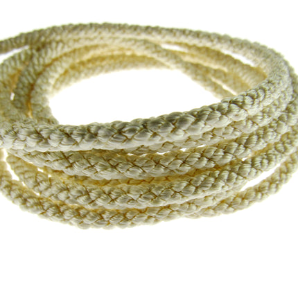 Rayon Braided Lacing Drawstring Cord by British Trimmings - Narrow 4mm Wide Cord - ThreadandTrimmings