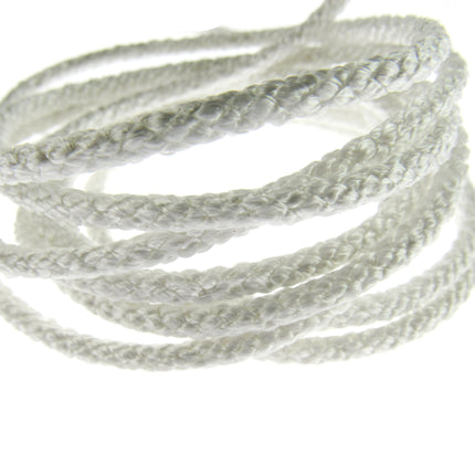 Rayon Braided Lacing Drawstring Cord by British Trimmings - Narrow 4mm Wide Cord - ThreadandTrimmings