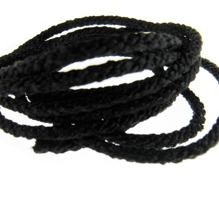 Rayon Braided Lacing Drawstring Cord by British Trimmings - Narrow 4mm Wide Cord - ThreadandTrimmings