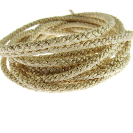 Rayon Braided Lacing Drawstring Cord by British Trimmings - Narrow 4mm Wide Cord - ThreadandTrimmings