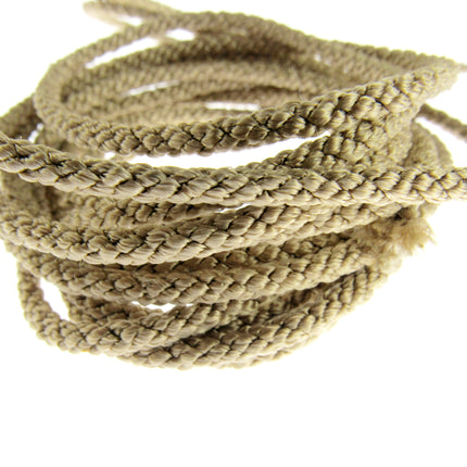 Rayon Braided Lacing Drawstring Cord by British Trimmings - Narrow 4mm Wide Cord - ThreadandTrimmings
