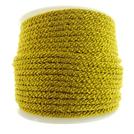 Rayon Braided Lacing Drawstring Cord by British Trimmings - Narrow 4mm Wide Cord - ThreadandTrimmings