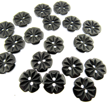 Round Daisy Flower Cut Polyester Buttons 2 Hole Sewing Craft 13 15 18mm CP8 Pack