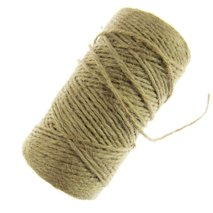 Natural Jute Rope Twine in 3 Colours 2mm Wide Choice of Pack Length - - ThreadandTrimmings