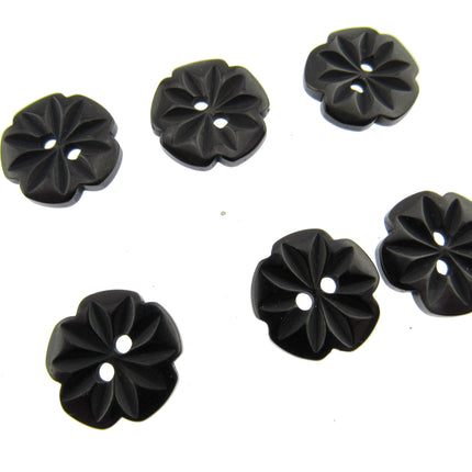 Round Daisy Flower Cut Polyester Buttons 2 Hole Sewing Craft 13 15 18mm CP8 Pack