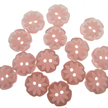 Round Daisy Flower Cut Polyester Buttons 2 Hole Sewing Craft 13 15 18mm CP8 Pack