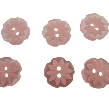 Round Daisy Flower Cut Polyester Buttons 2 Hole Sewing Craft 13 15 18mm CP8 Pack