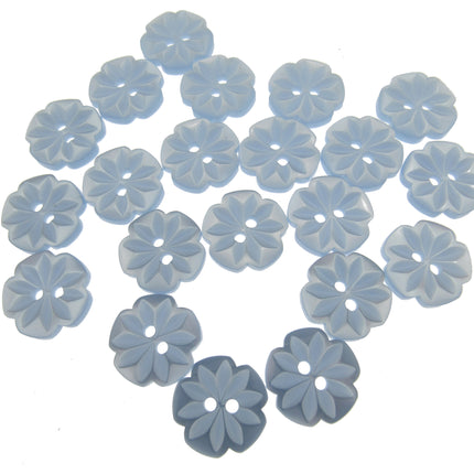 Round Daisy Flower Cut Polyester Buttons 2 Hole Sewing Craft 13 15 18mm CP8 Pack