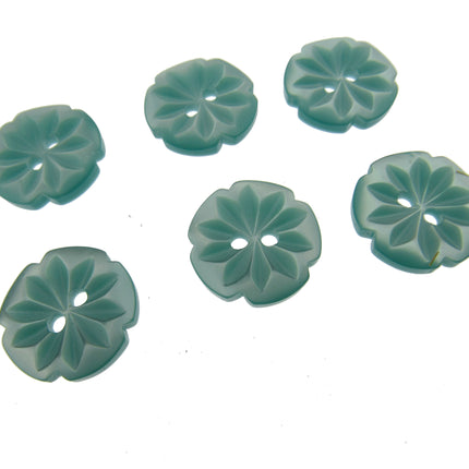 Round Daisy Flower Cut Polyester Buttons 2 Hole Sewing Craft 13 15 18mm CP8 Pack
