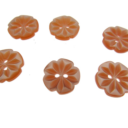 Round Daisy Flower Cut Polyester Buttons 2 Hole Sewing Craft 13 15 18mm CP8 Pack