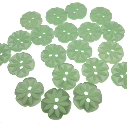 Round Daisy Flower Cut Polyester Buttons 2 Hole Sewing Craft 13 15 18mm CP8 Pack