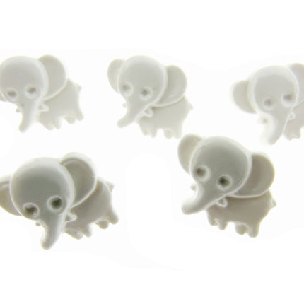Baby Animal Elephant Buttons For Kids Knitted & Crochet Projects 15mm Shank CN38 - ThreadandTrimmings