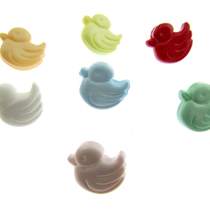 Bright Baby Duck Buttons For Kids Knitted & Crochet Projects 15mm Shank CN50 - ThreadandTrimmings