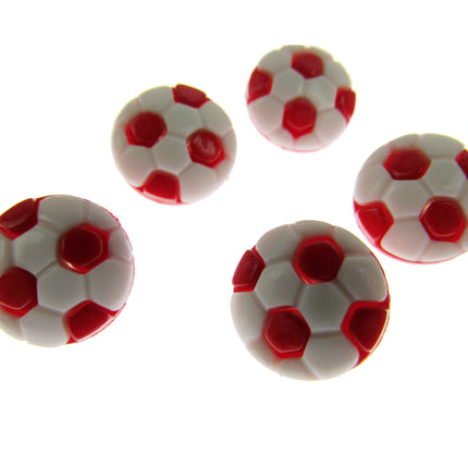 Round Football Soccer Sports Buttons Celtic Blues Villa Albion Arsenal 13mm - ThreadandTrimmings