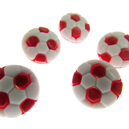 Round Football Soccer Sports Buttons Celtic Blues Villa Albion Arsenal 13mm - ThreadandTrimmings
