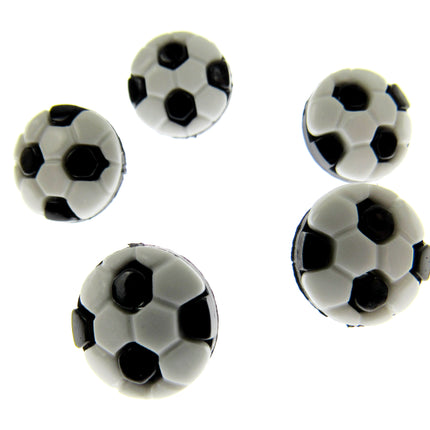 Round Football Soccer Sports Buttons Celtic Blues Villa Albion Arsenal 13mm - ThreadandTrimmings