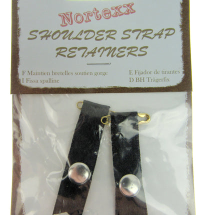 Shoulder Strap Retainers - 10mm - White or Black - 100% Nylon - NBR - ThreadandTrimmings