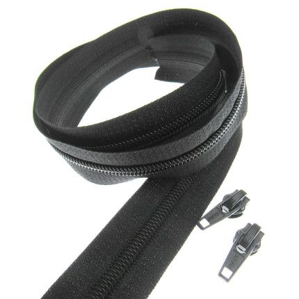 Continuous Zip Chain No.5 Weight with Sliders - Ideal for Upholstery & Cushions - ThreadandTrimmings