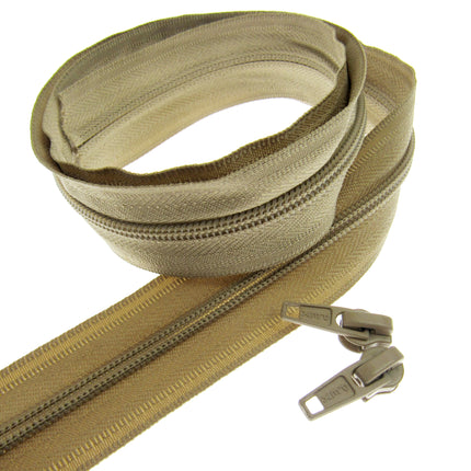 Continuous Zip Chain No.5 Weight with Sliders - Ideal for Upholstery & Cushions - ThreadandTrimmings