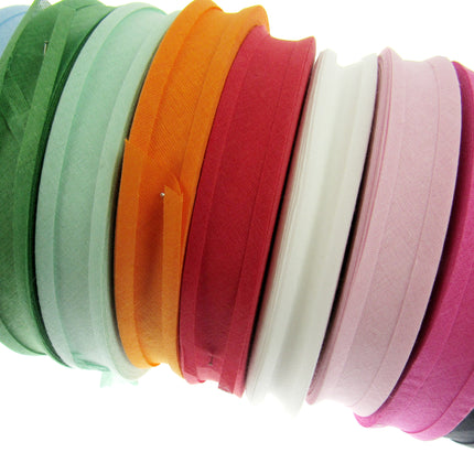 Cotton Bias Binding Bunting Tape 16mm Wide 5 x Meters - 100% Cotton - ThreadandTrimmings